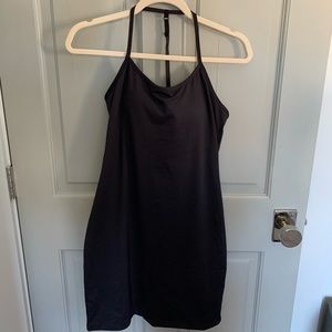 Fabletics mini spaghetti strap dress black small